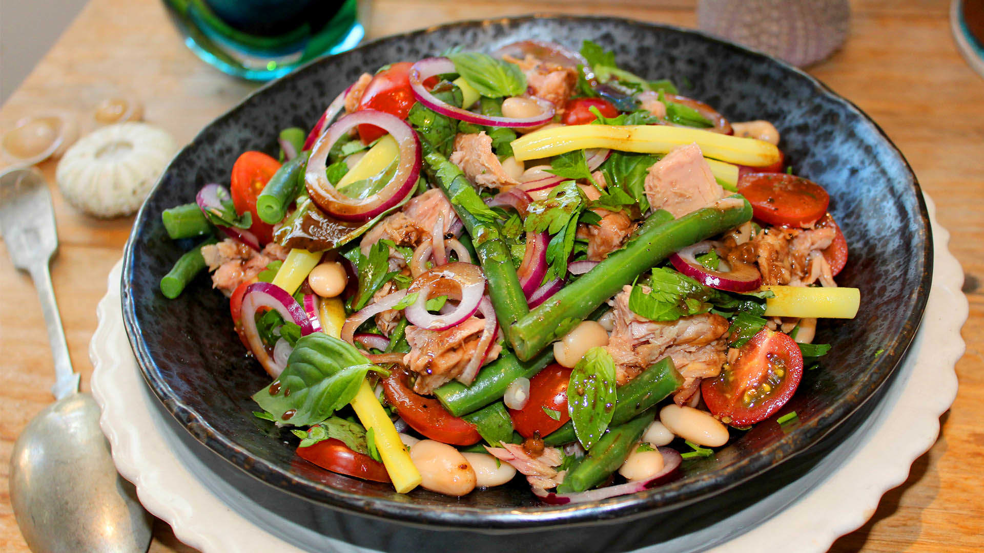 Italian Style Bean and Tuna salad