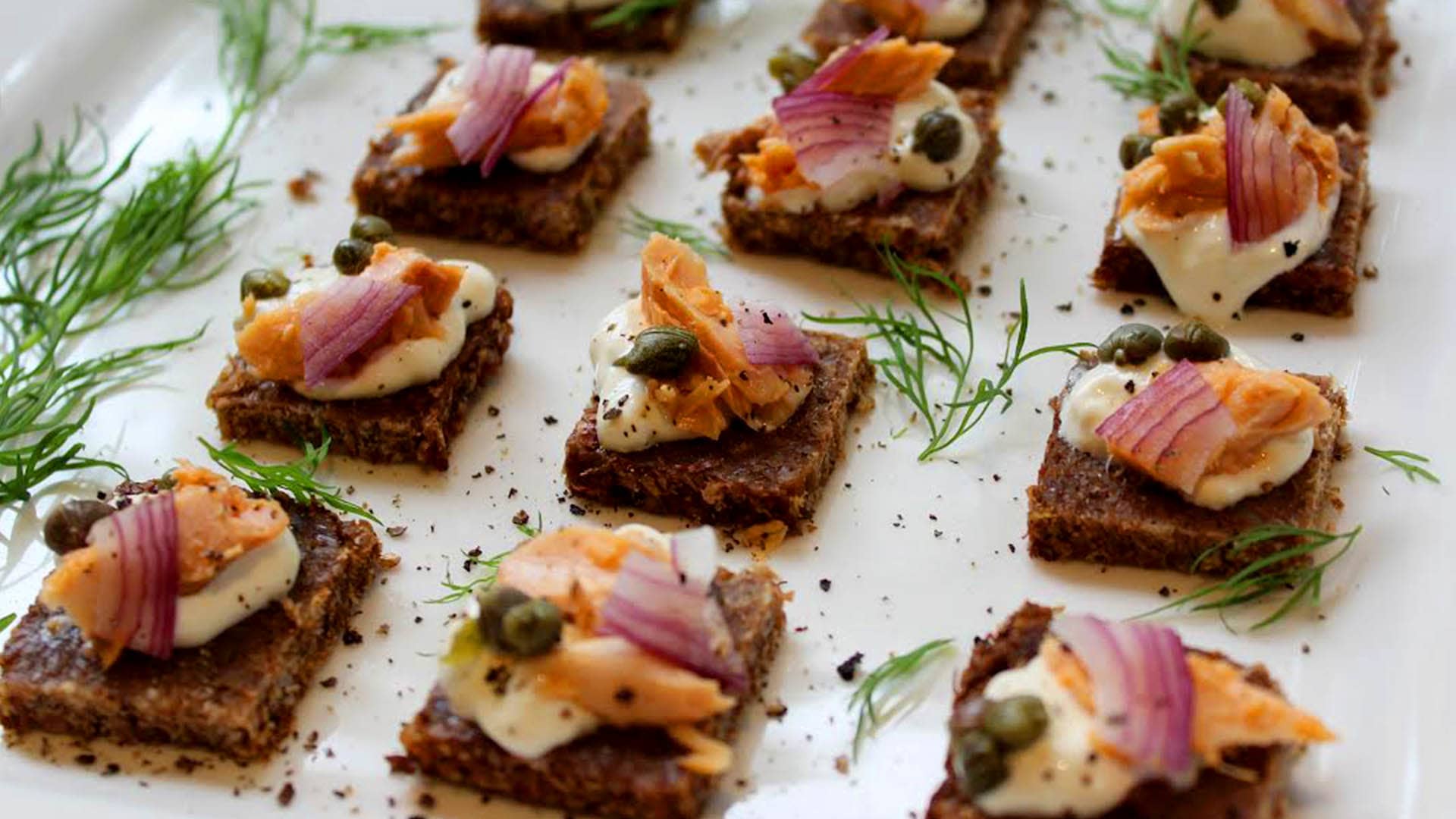 Smoked Salmon And Caper Canapés - Seafood Experts