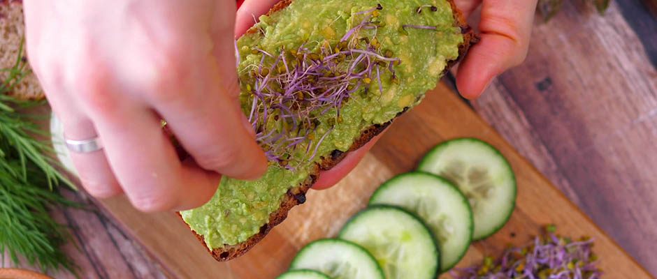 Upgrade from traditional smashed avocado on toast
