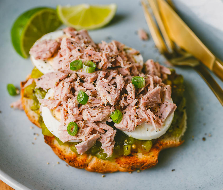 Open Tuna Sandwich