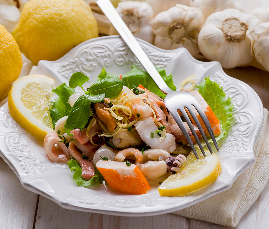 Seafood salad photo