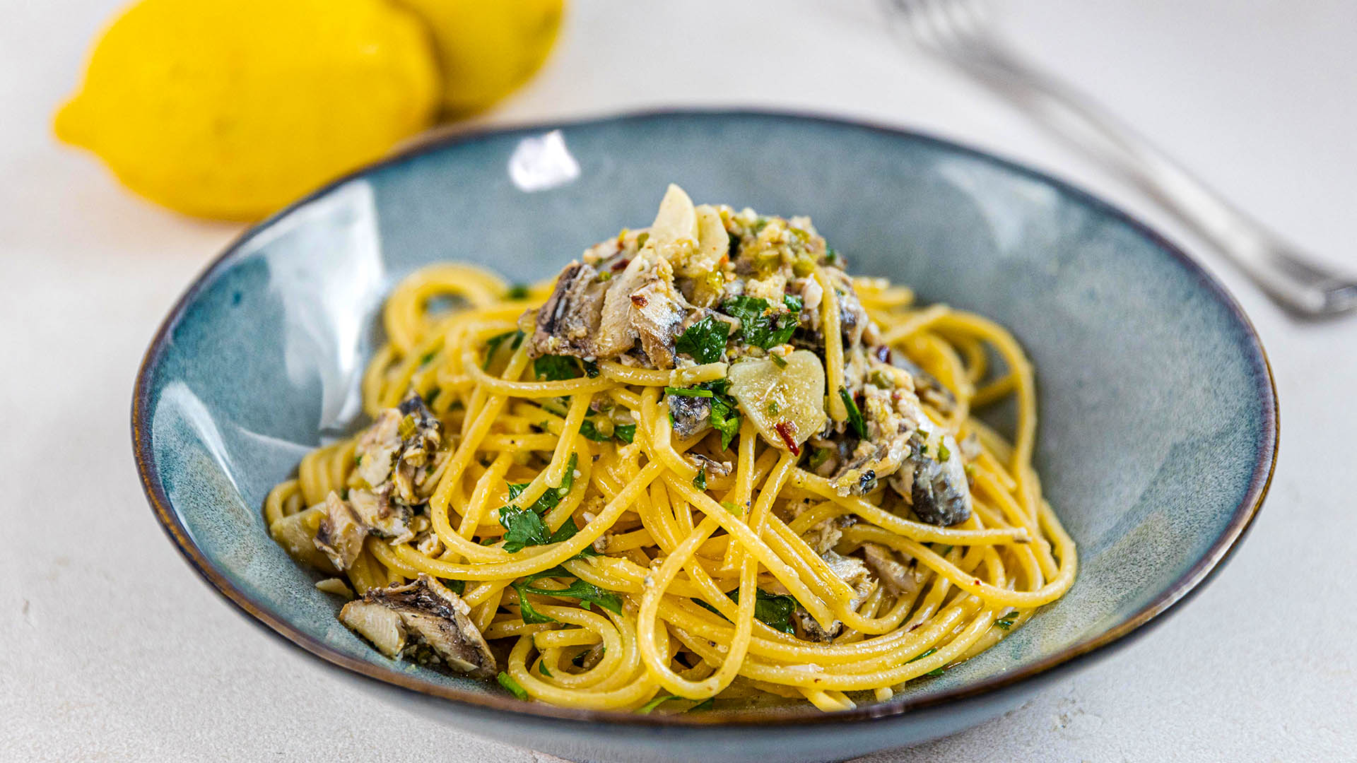 Sardine and Lemon Pasta - Seafood Experts